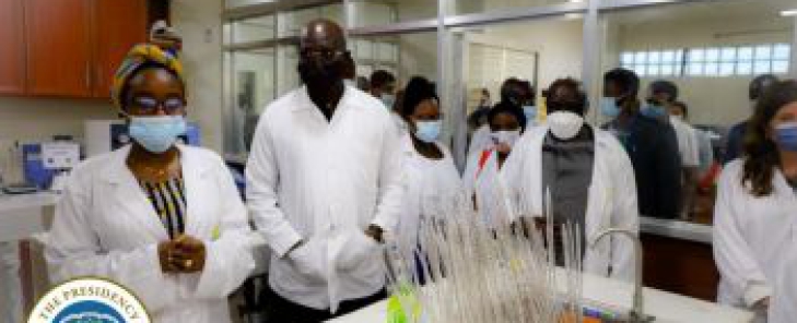 President Weah Dedicates Quality Control Medical Laboratory